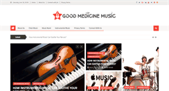 Desktop Screenshot of goodmedicinemusic.com