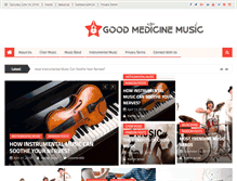 Tablet Screenshot of goodmedicinemusic.com